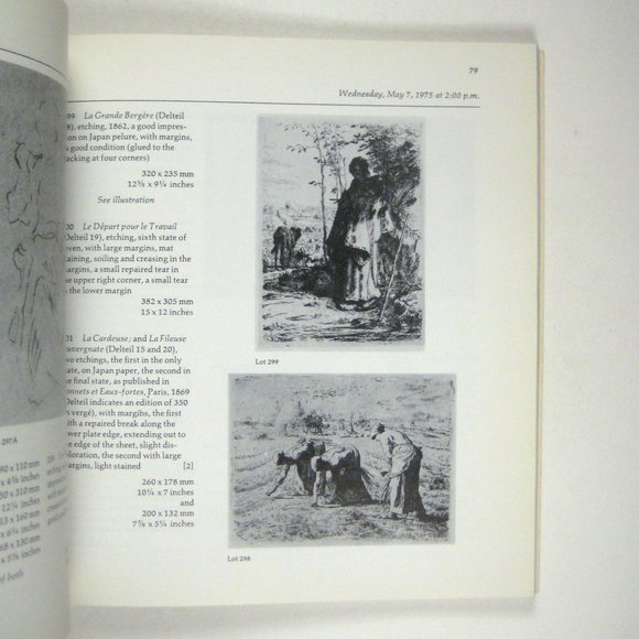 Sotheby Parke Auction Catalog May 1975 Old Master Prints 19th 20th Century 3755 - Picture 6 of 8